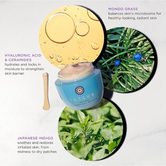 Tatcha Indigo Overnight Repair Cream - Picture 4 of 6